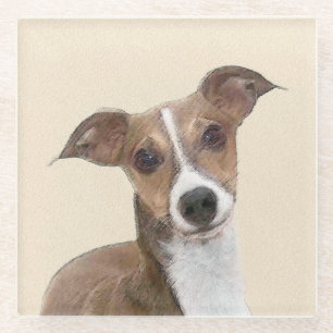 Italiaans grijsheuvelschilderij - Cute Original Do Glazen Onderzetter