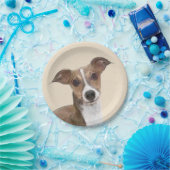 Italiaans grijsheuvelschilderij - Cute Original Do Papieren Bordje (Feest)