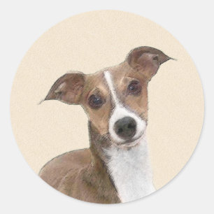 Italiaans grijsheuvelschilderij - Cute Original Do Ronde Sticker