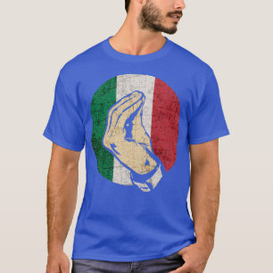 Italiaans handgebaar Sing Language Funny Italië Fl T-shirt