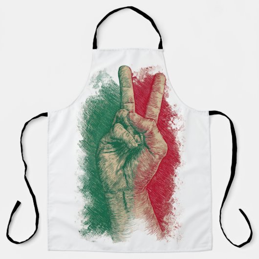 Italiaans handgebaar teken taal grappig Italië Schort (Voorkant)