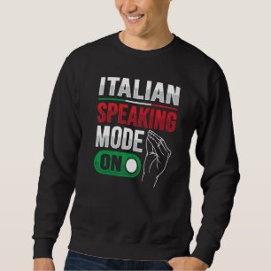 Italiaans handgebaar voor een italië trui