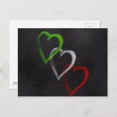 Italiaans hart briefkaart (Voorkant / Achterkant)