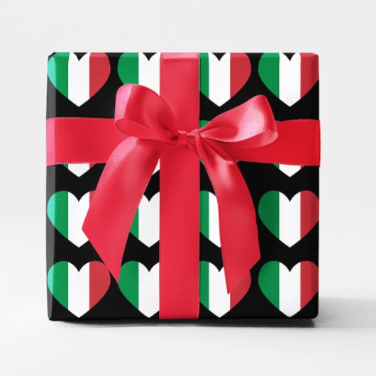 Italiaans hart cadeaupapier