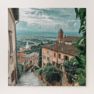 Italiaans heuveldorp boven Rolling Hills Legpuzzel