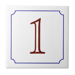 Italiaans huisnummer tegeltje