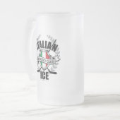 Italiaans ijs matglas bierpul (Voorkant links)