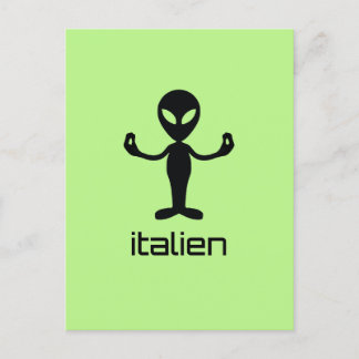 Italiaans Italiaans Alien-Briefkaart Briefkaart