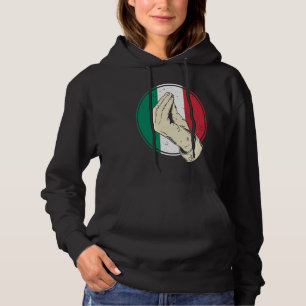 Italiaans Italiaans Handgebaar Vrouwen Mannen Hoodie
