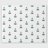 italiaans kerstboompapier cadeaupapier (Vlak)