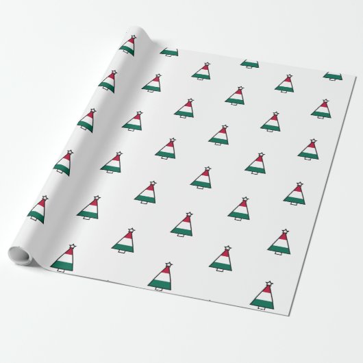 italiaans kerstboompapier cadeaupapier (Uitgerold)