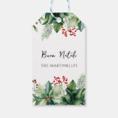 Italiaans Kerstfeest Buon Natale  Cadeaulabel (Achterkant)