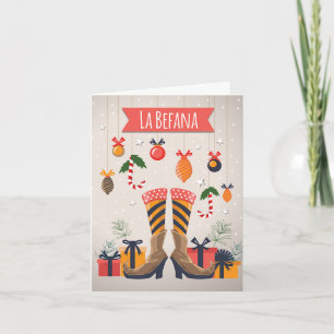 Italiaans kerstfeest feestdagen kaart