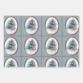 Italiaans kerstfeest inpakpapier vel (Voorkant)