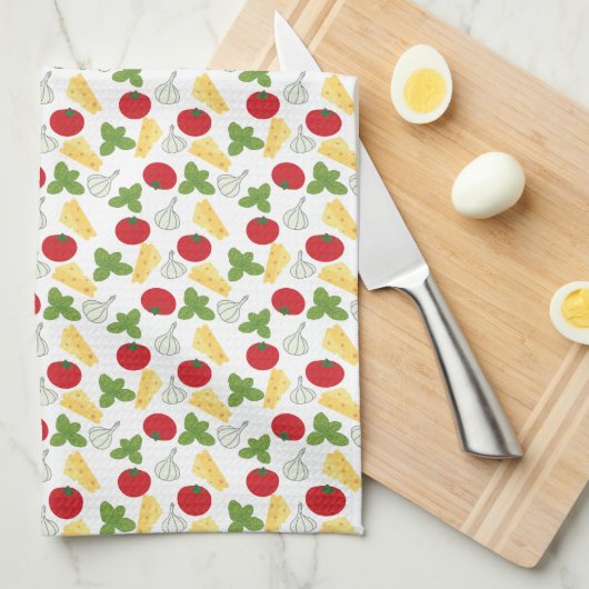 Italiaans keukeningrediënt theedoek (Quarter Fold)