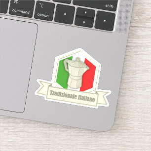 Italiaans klassiek brouwsel:  koffie kan inspirere sticker