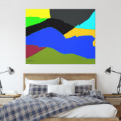 Italiaans landschap canvas afdruk (Insitu (Slaapkamer))