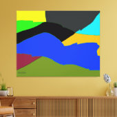 Italiaans landschap canvas afdruk (Insitu (Woonkamer))