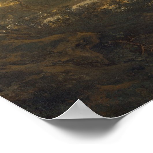 Italiaans landschap - Jan Fine Art Poster (Hoek)