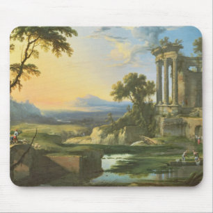 Italiaans landschap met puin muismat