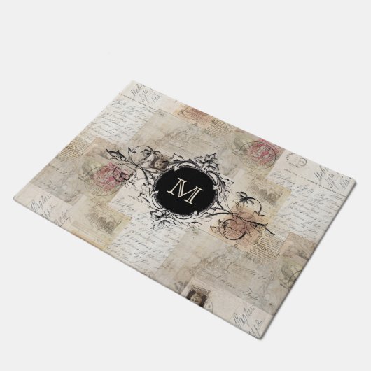 Italiaans "Leaf Monogram Mat" Deurmat (Schuin)