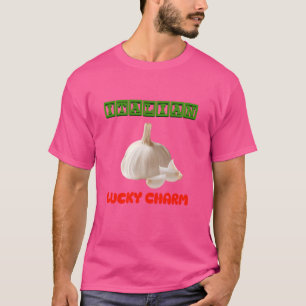 Italiaans Lucky Garlic, Italiaans kleuren Grappig T-shirt