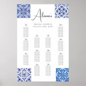 Italiaans Maiolica Zitplaatskaart | Vrijgezellenfe Poster (Voorkant)