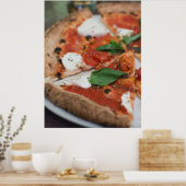 Italiaans Margherita Pizza Poster (Keuken)