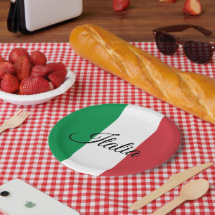 Italiaans Marktpapier borden & Italiaans Spel Papieren Bordje