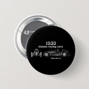 Italiaans Maserati 4CL Blauwdruk Ronde Button 5,7 Cm
