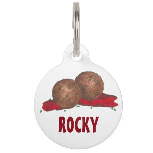 Italiaans Meatballen Marinara Sauce Koken Huisdierpenning