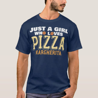 Italiaans meisje met voedselliefde Pizzeria Foodie T-shirt