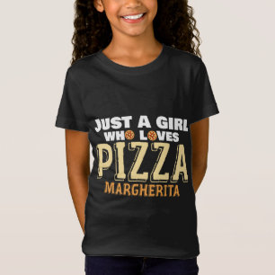 Italiaans meisje met voedselliefde Pizzeria Foodie T-shirt