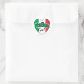 Italiaans meisje ronde sticker (Tas)