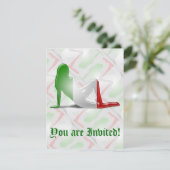 Italiaans meisje Silhouette vlag Kaart (Staand voorkant)