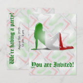 Italiaans meisje Silhouette vlag Kaart (Voorkant / Achterkant)