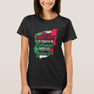 Italiaans meisje voor een Italië 1 T-shirt