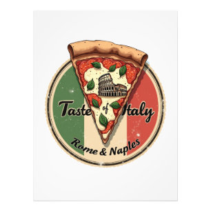 Italiaans met Rome & Naples Pizza Foto Afdruk