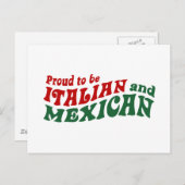 Italiaans Mexicaans Briefkaart (Voorkant / Achterkant)