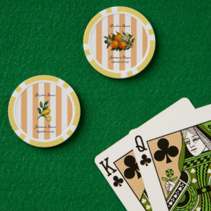 Italiaans Middellands Zee Citrus Citroen Sinaasapp Poker Chips