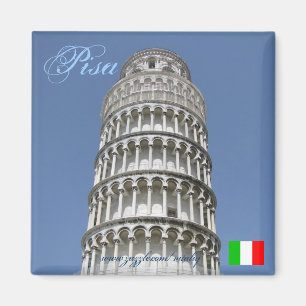 Italiaans ontwerp voor een coole Pisa-magneet Magneet