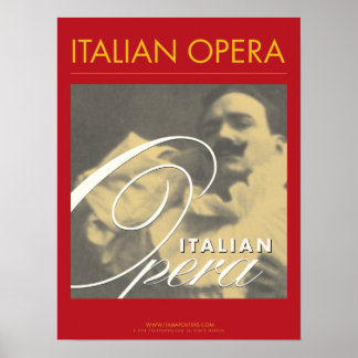 Italiaans Opera Enrico Caruso Poster