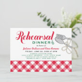 Italiaans pasta Roodbruine bruiloft Kaart (Staand voorkant)