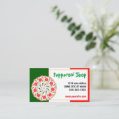 Italiaans Pepperoni-pizzarestaurant Visitekaartje (Staand voorkant)