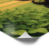 Italiaans Pin-up-beeldscherm Perfect Poster (Hoek)