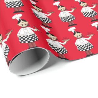 Italiaans Pizza chef, omslagpapier Cadeaupapier