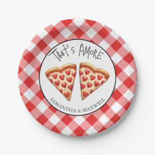 Italiaans pizzafeest serviesgoed papieren bordje