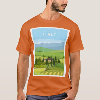 Italiaans platteland t-shirt