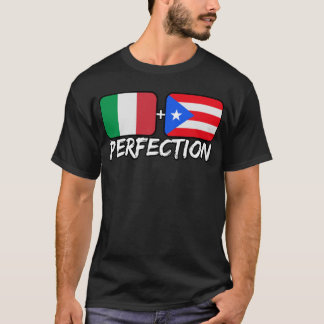 Italiaans plus Puerto Ricaanse Perfection Mix DNA T-shirt