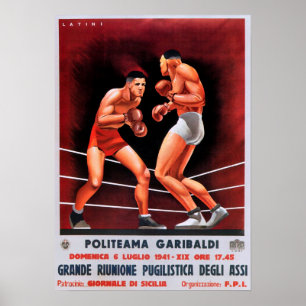  Italiaans Poster voor boxing